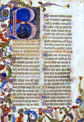 [Foto] St.-Florians-Psalter mit Kapitel- und Absatzinitialen